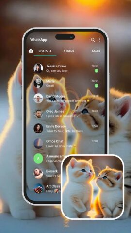 Chat Wallpapers & Status Saver для Android — скриншот 2