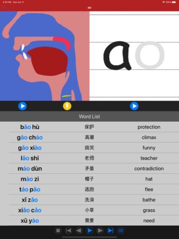 произношение китайского языка для iOS — скриншот 2