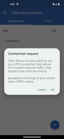 Citrix Secure Access для Android — скриншот 2