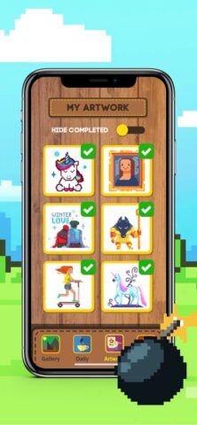 Рисование по номерам, клеткам для iOS — скриншот 2