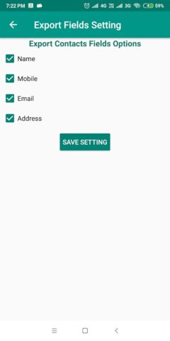 Contact To Excel для Android — скриншот 4