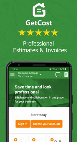 Contractor Estimate & Invoice для Android — скриншот 1