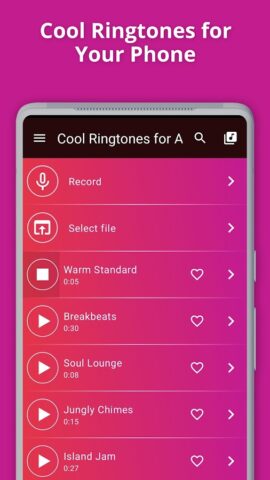 Крутые Рингтоны на Звонок для Android — скриншот 1