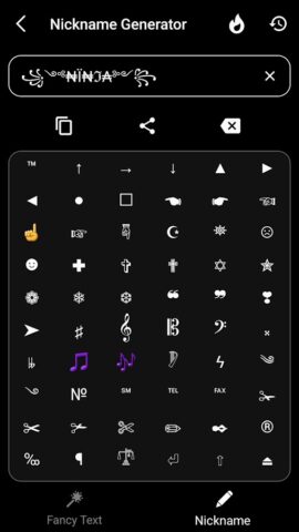 Cool Text, Ghost Text & Symbol для Android — скриншот 2
