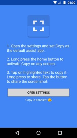 Copy (Text & Screenshots) для Android — скриншот 1