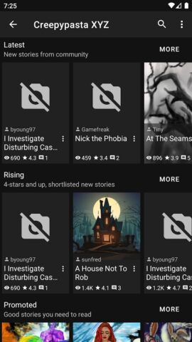 Creepypasta для Android — скриншот 2