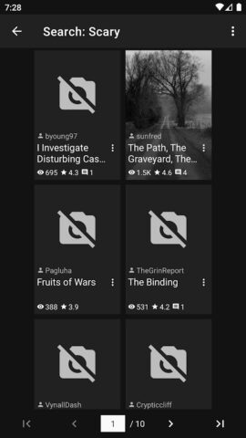 Creepypasta для Android — скриншот 4