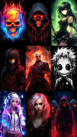 Темные аниме обои HD для Android — скриншот 2