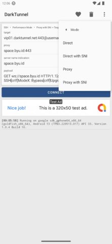 DarkTunnel — SSH DNSTT V2Ray для Android — скриншот 4