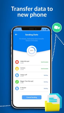 Data Transfer — Phone Clone для Android — скриншот 3