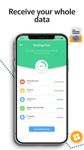 Data Transfer — Phone Clone для Android — скриншот 4