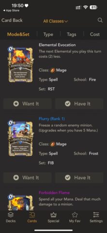 Deck-builder for Hearthstone для iOS — скриншот 4