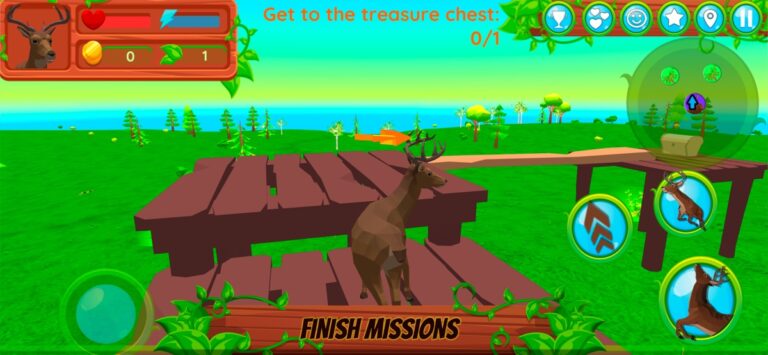 Симулятор Оленя: Стая животных для iOS — скриншот 2