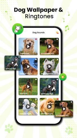 Звуки собак и породы собак для Android — скриншот 2