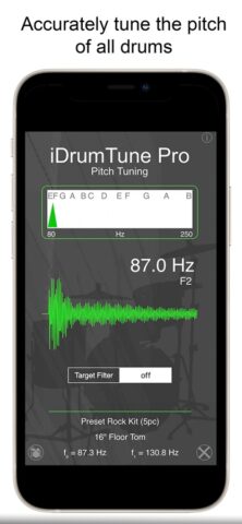 Drum Tuner — iDrumTune Pro для iOS — скриншот 1