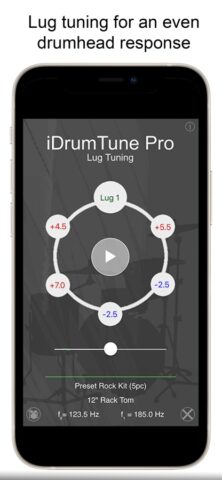 Drum Tuner — iDrumTune Pro для iOS — скриншот 2