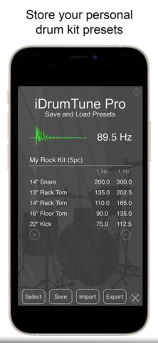 Drum Tuner — iDrumTune Pro для iOS — скриншот 5