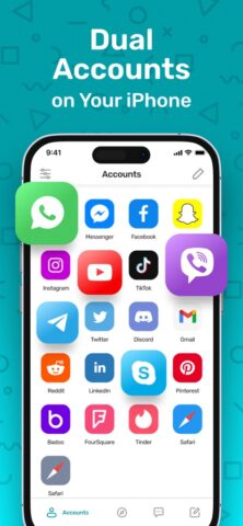 Dual Space Multiple Accounts для iOS — скриншот 1