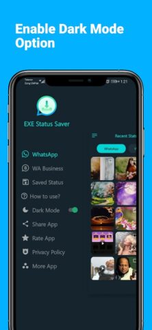 EXE  — Status Saver Downloader для Android — скриншот 1