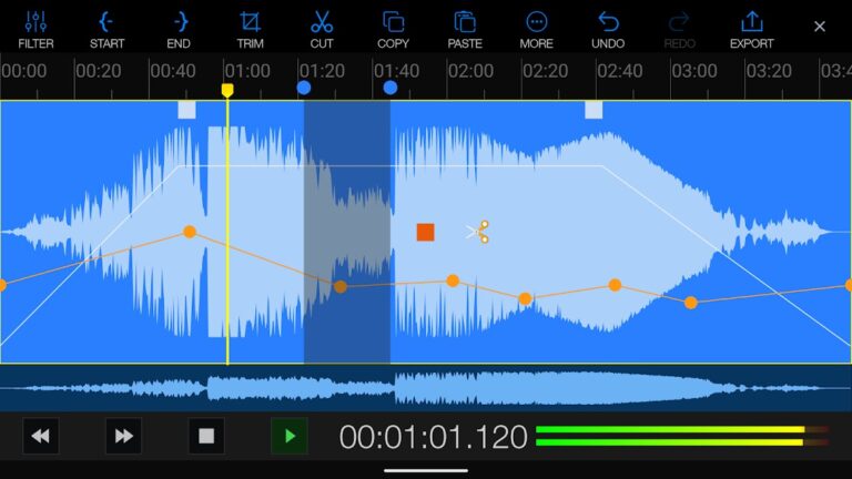 EZAudioCut-MT Аудиоредактор для Android — скриншот 2