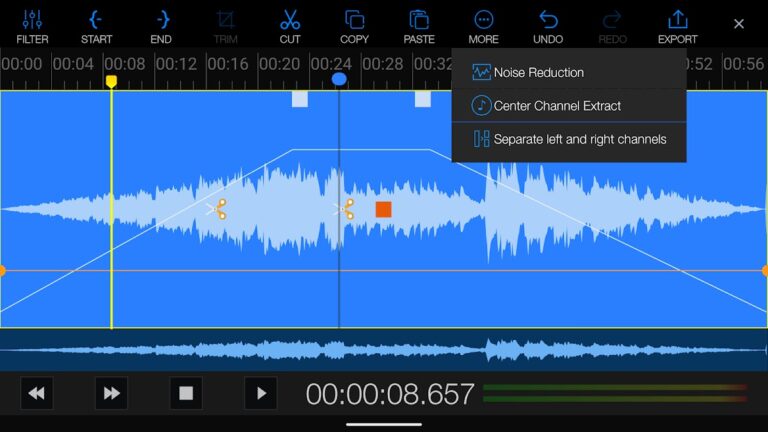 EZAudioCut-MT Аудиоредактор для Android — скриншот 3