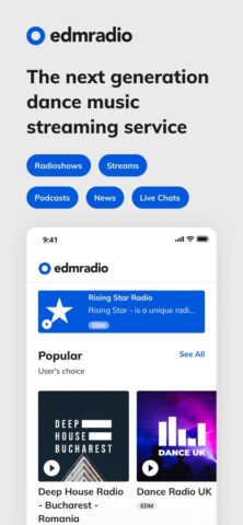 EDM Radio Live для iOS — скриншот 1