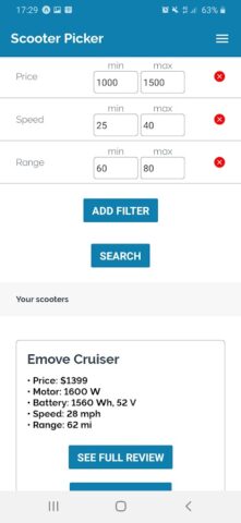 Electric Scooter Universal App для Android — скриншот 2
