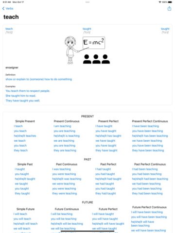 English Verbs для iOS — скриншот 5