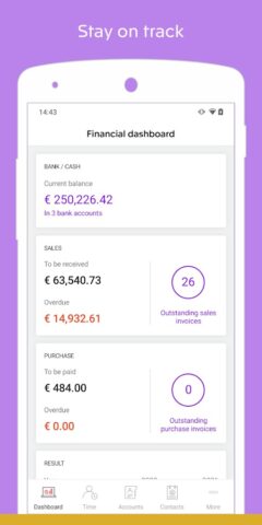 Exact Online для Android — скриншот 1