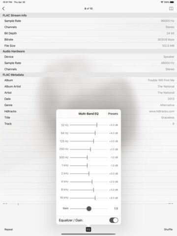 FLAC Player для iOS — скриншот 1