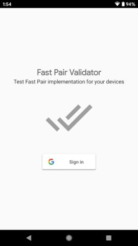Fast Pair Validator для Android — скриншот 1