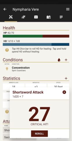 Fight Club 5th Edition для Android — скриншот 1