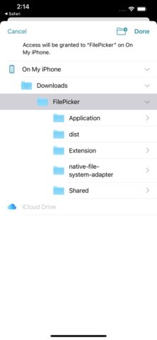 File Picker для iOS — скриншот 2