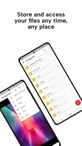 Files Cloud Storage & Backup для Android — скриншот 2