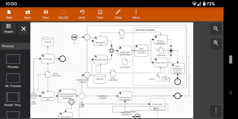 Flowdia Diagrams Lite для Android — скриншот 1