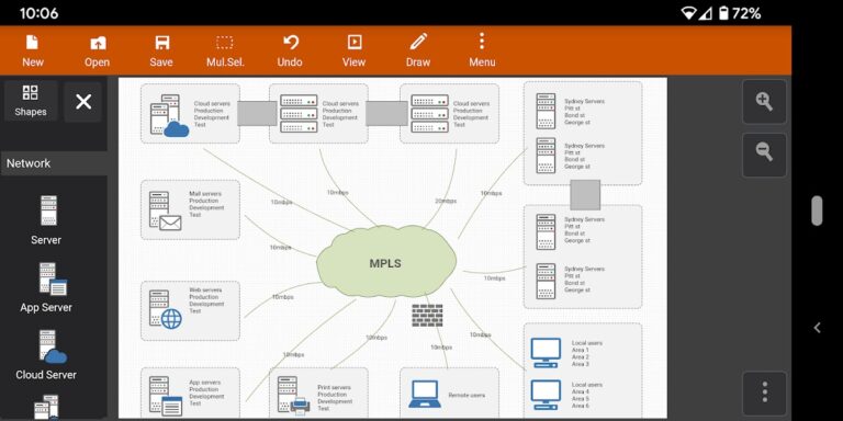 Flowdia Diagrams Lite для Android — скриншот 3