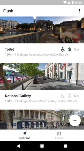 Flush Public Toilets/Restrooms для Android — скриншот 1