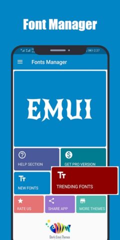 Font Manager for Huawei/Emui для Android — скриншот 1