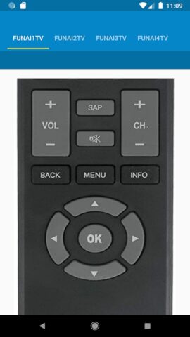 Funai TV Remote Control для Android — скриншот 4