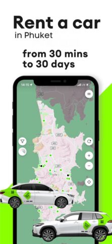 Phuket car sharing для iOS — скриншот 1