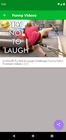 Смешные видео для Android — скриншот 3