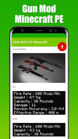 GUN MOD for Minecraft для Android — скриншот 2