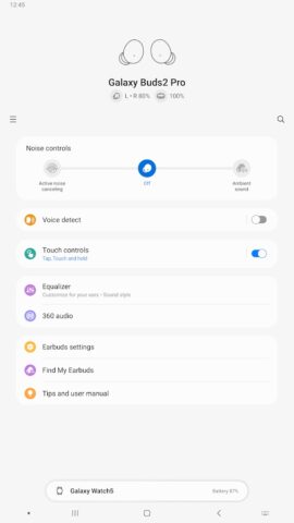 Galaxy Buds2 Pro Manager для Android — скриншот 5