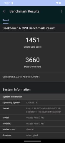 Geekbench 6 для Android — скриншот 2