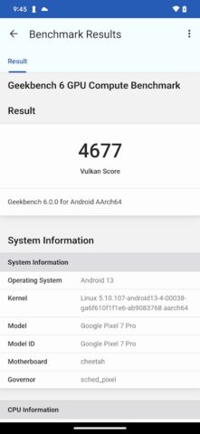 Geekbench 6 для Android — скриншот 4