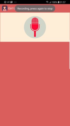 Girl voice changer — скриншот 1