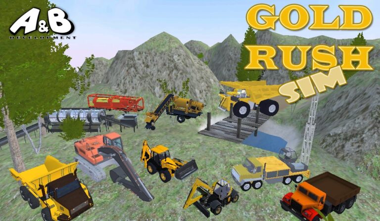 Gold Rush Sim — simulator game для Android — скриншот 1