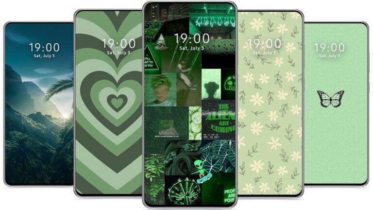 Зелёные обои для Android — скриншот 4