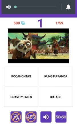 Угадай Мультик для Android — скриншот 1