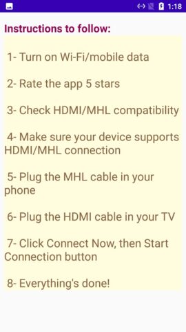 Mobile to TV HDMI USB-C MHL для Android — скриншот 5